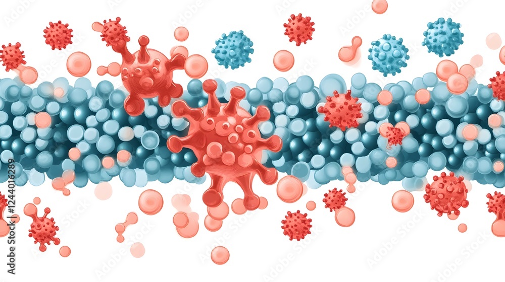 Aufkleber carnosine molecule in biological context showing molecular interactions within cell