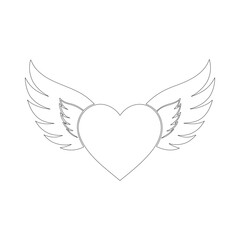heart with wings