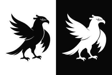 High-Quality Osprey Bird Silhouette Vector for Designers.