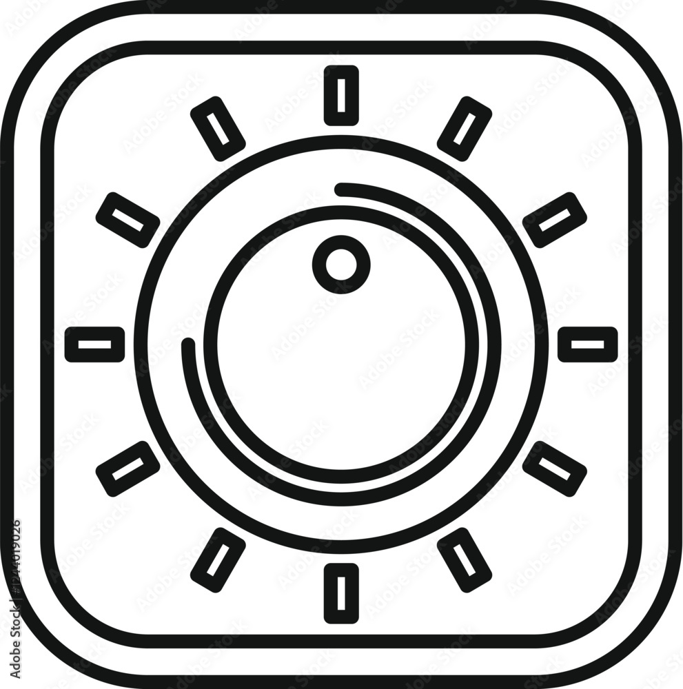 Poster adjusting settings and configuration with a control knob, symbolizing fine tuning and customization