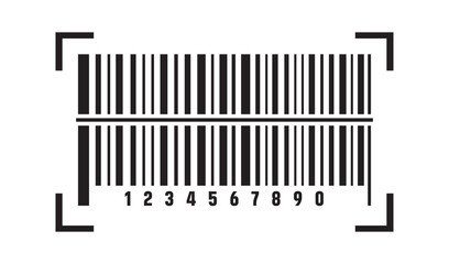 Scanning barcode icon. fake bar code sign icon for web design and  product distribution. vector.