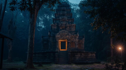 At Night Under the cover of darkness the Sun Templ_005