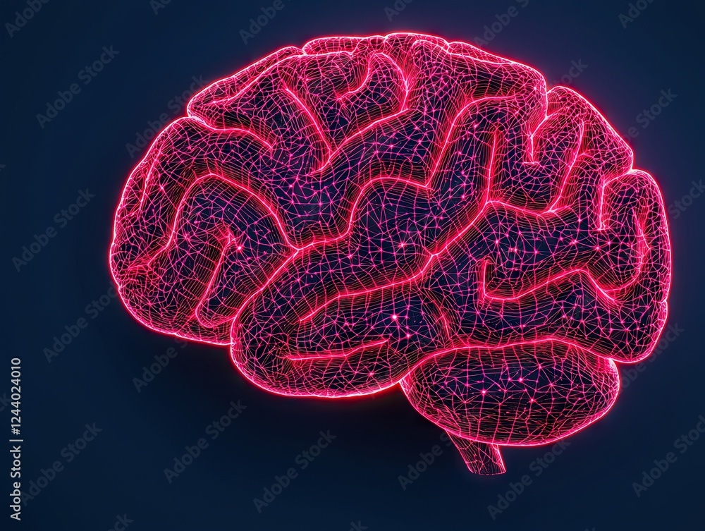 Poster neural network visualization digital art brain concept abstract environment futuristic viewpoint