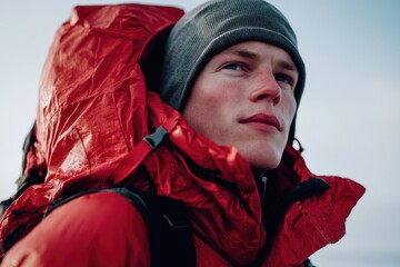 A person dressed in a bold outfit, ready for an adventure or a casual day out