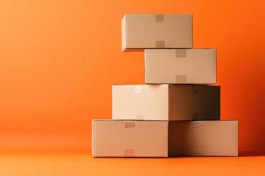 A collection of boxes stacked on top of each other