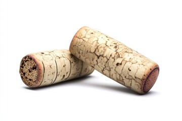 Two corks sit side by side