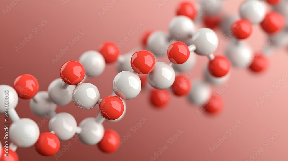 Aufkleber carnosine peptide structure with molecular formula overlay on gradient background
