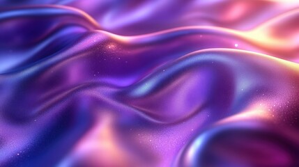 Obraz premium Abstract wavy fabric texture in vibrant purple and pink hues.