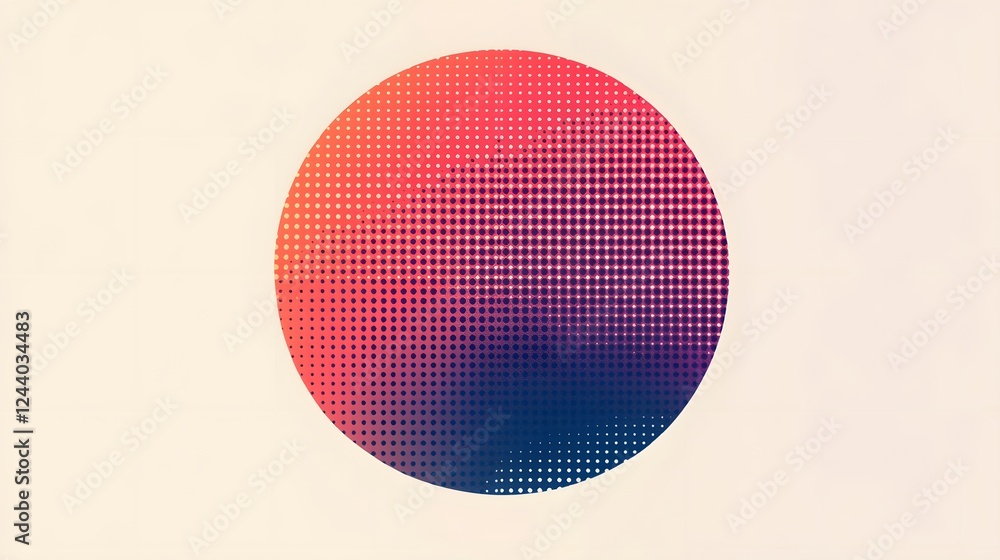 Aufkleber mesmerizing circular gradient transition against white background