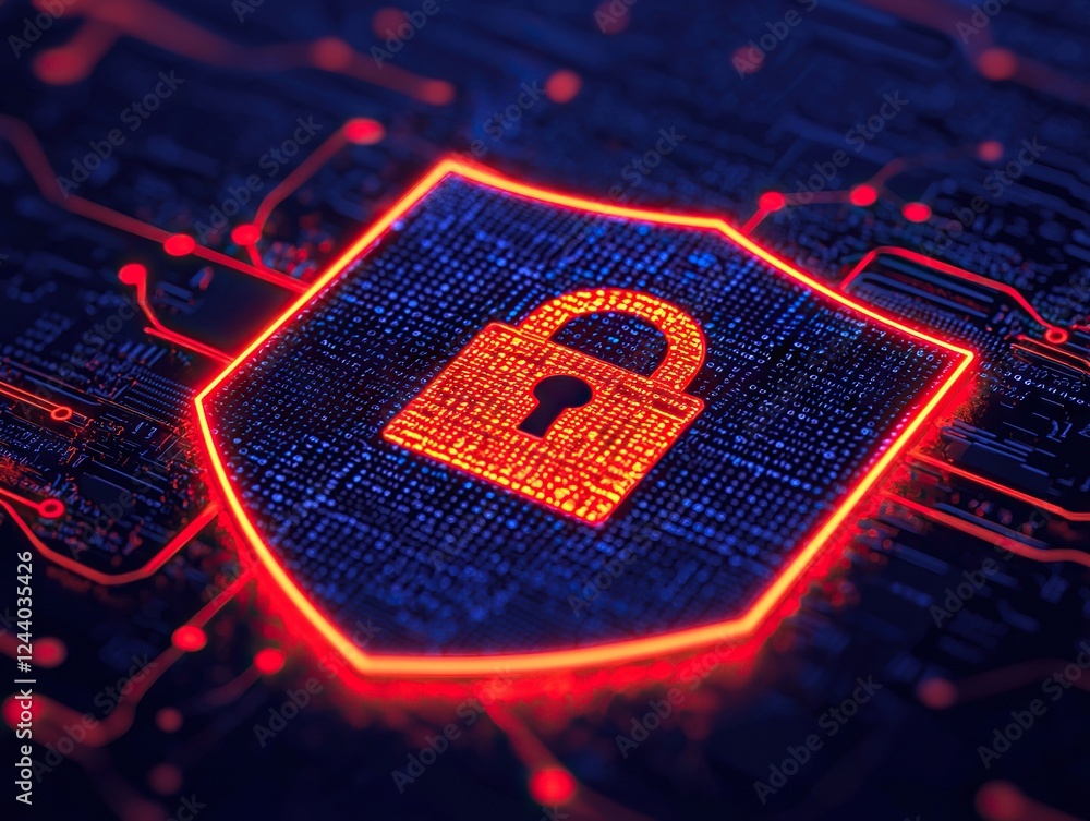 Poster cybersecurity awareness event digital environment graphic content modern technology abstract viewpoi