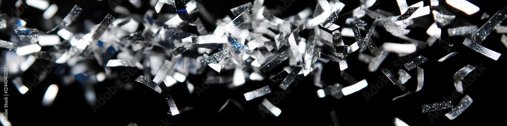 Poster a bunch of sparkling diamonds suspended from the ceiling, perfect for decorating event spaces or lux