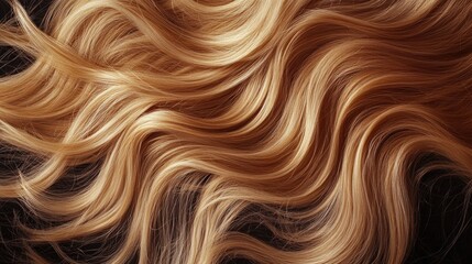 Fototapeta premium A close-up shot of a woman's long blonde hair, perfect for beauty and lifestyle concepts