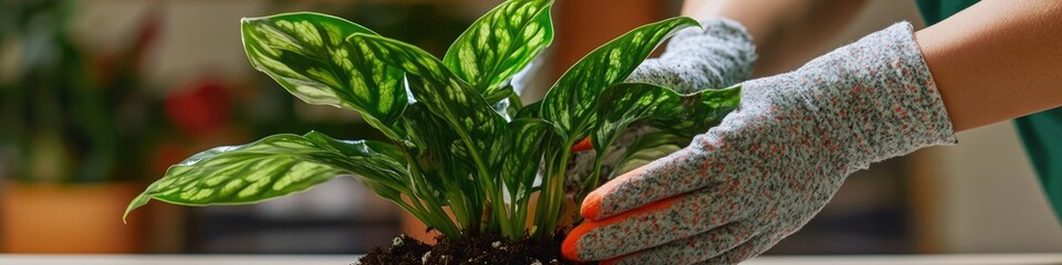 Obraz premium A person holding a potted plant, ideal for illustrations and designs related to gardening, home decor, or wellness