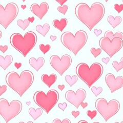 seamless pattern with hearts