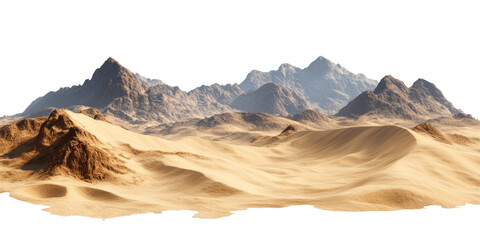 Naklejka premium mountain landscape on Transparent PNG