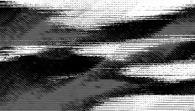 Black and white grunge and abstract pattern for sporty background and jersey design. Fully editable vector element. Vector Format Illustration 