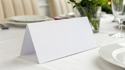 Restraint Paper Table Card. 