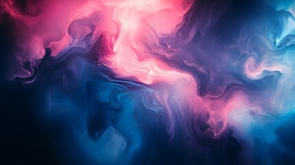 Fototapeta premium Abstract Colorful Swirls in Blue and Pink Hues for Backgrounds