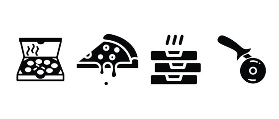 Pizza Icons Pack Vector Box