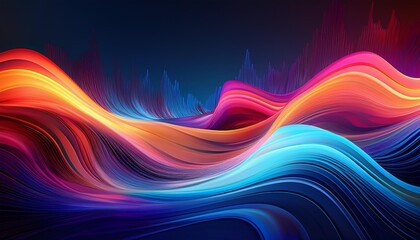 Fototapeta premium abstract colorful wave background