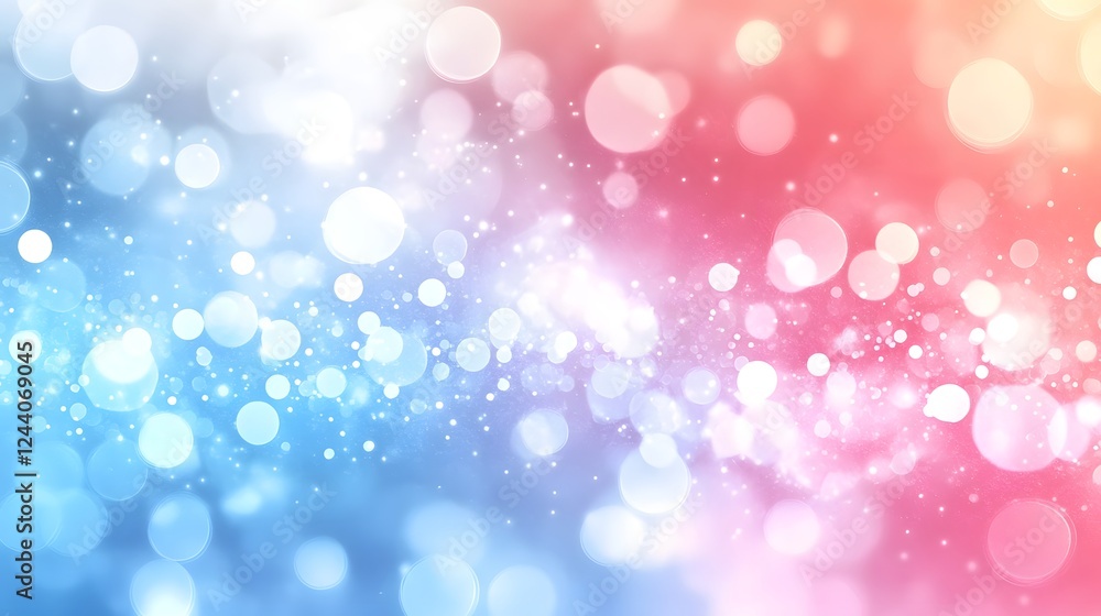 Fototapete elegant sparkling glitter and bokeh lights on a soft blurred background create a captivating magical