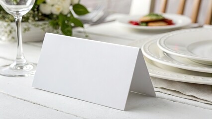 Restraint Paper Table Card. 