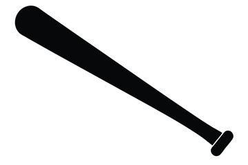 silhouette vector
illustration of A Baseball Bat icon on white background