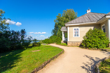Nature at the Mikhailovskoye Estate Museum in the Pushkin Mountains, Pskov region, Russia