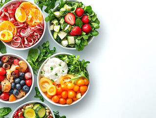 Wholesome Dishes with Space for Text