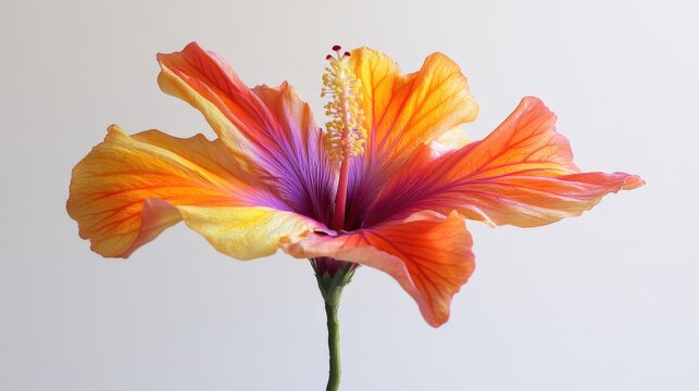 A detailed view of a flower in a decorative vase, suitable for interior or product photography
