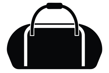 silhouette vector
illustration of A Gym Bag icon on white background