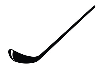 silhouette vector
illustration of A Ice Hockey Stick icon on white background