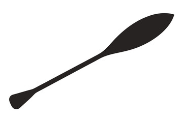 silhouette vector
illustration of A Kayak Paddle icon on white background