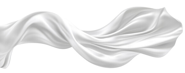Fototapeta premium white silk textile Transparent PNG