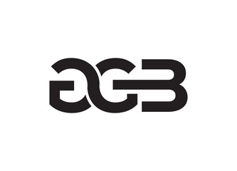 Letter GGB Logo or Icon Design Vector Image Template