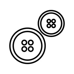 Sewing and tailoring equipment - set of thin line web button icons. Button icon collection. Simple vector illustration.