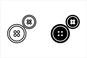 Sewing and tailoring equipment - set of thin line web button icons. Button icon collection. Simple vector illustration.