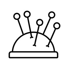 Pincushion icons set symbol vector elements for infographic web. Simple vector illustration.