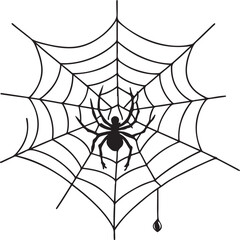 Fototapeta premium spider web silhouette vector designs