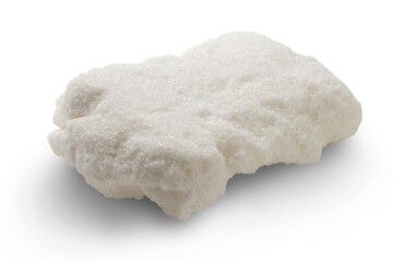 Sugar lump isolated on transparent background