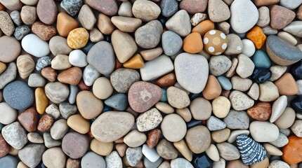 Colorful gemstones on a beach. Polish textured sea glass and stones on the seashore. Green, blue shiny glass with multi-colored sea pebbles close-up. Beach summer background.Colorful gemstones on a be