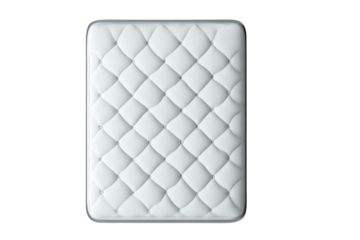 a white mattress isolated on a transparent background