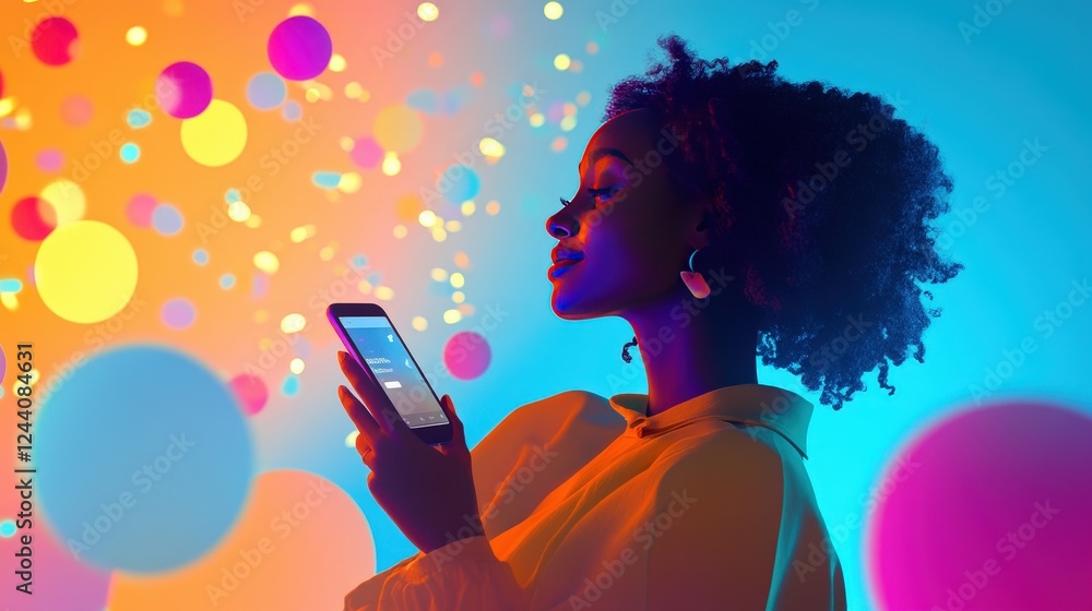 Poster campaign for a mobile app, with vibrant graphics and dynamic visuals that demonstrate its key featur