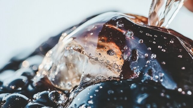 Vibrant resin pouring into a handmade jewelry mold during National Craft Month showcased in macro detail