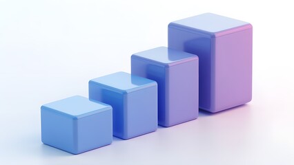 Obraz premium Gradient color square abstract art