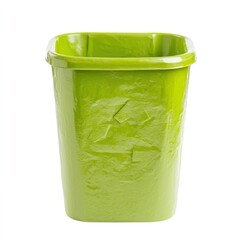 Bright Green Recycling Bin for Eco-Friendly Waste Management
