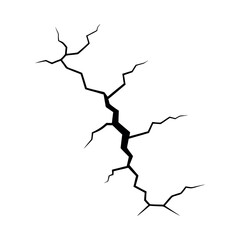 Concrete and Ground Cracks from Natural Disaster: Breaks and Fissures in the Land Surface