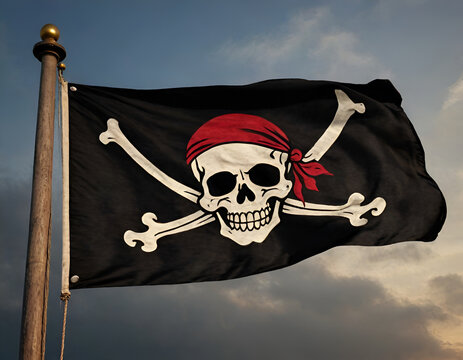 jolly roger pirate flag and skull