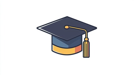 Graduation Cap Icon Academic Achievement Symbol