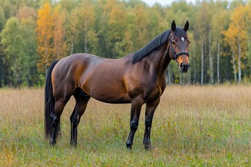 Obraz premium Horse pasture. Russia.